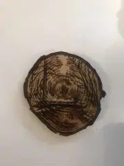 2.5” Hand Burned Pyrography Magnet -Original Composition “Solace”