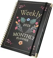 Undated Monthly Planner 2025 12 Month Schedule Maker Book Academic Planner
