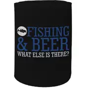 Alcohol Stubby Holder - Fishing Beer Fish - Funny Novelty Birthday Gift Joke Beer Can Bottle