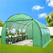 4x3x2M Green Fingers Greenhouse Walk in Green House Tunnel Plant Garden Shed Dome