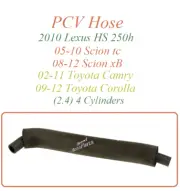 PCV Hose Fit 05-10 Scion tC 08-12 xB 02-11 Camry 10 Lexus HS250h 2.4 4 Cylinders (for: Lexus)