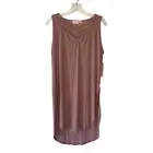 EYE CANDY Mauve Pink Sleeveless Strappy Front Mini Shift Dress/Tunic NWT Size 1X