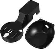 ERINGOGO Speaker Wall Mount Bracket with Cable Management Stylish Black Holder for and Power Strips Space Saving Design and Versatile Desktop Speaker Stand