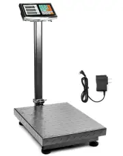 Foldable 600LB Weight Postal Scale, Floor Platform Digital Scale, LB/KG Calculat