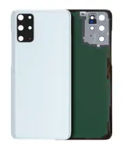 Back Cover Glass With Camera Lens Compatible For Samsung Galaxy S20 Plus (White)