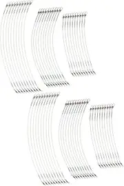 VANZACK 2sets Fishing Leaders Saltwater Wire Leaders for Fishing Swivels Snap Design Flexible Fishing Equipment 30pcs*2