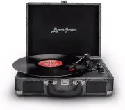Record Player, Vinyl Turntable Records Player Bluetooth 5.0, Built in Stereo Spe