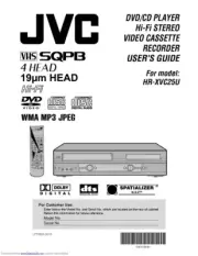 JVC HR-XVC25U VCR Owners Instruction Manual Reprint