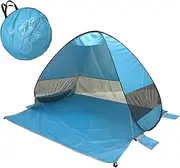 AIMALL Beach Tent, Quick Automatic Opening, UPF 50+ Sun Protection, Ultra-Lightweight, Compact Design, 78.74" x 64.96" x 51.18", Ideal for Beach and Outdoor Activities