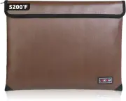 Fireproof Thermal Insulated Waterproof Bag with Zipper for Cash & Documents