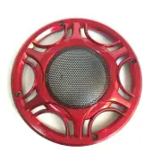 6" Speaker Cover Red ABS Frame Metal Mesh Grill For Car Audio DJ PA 20mm High