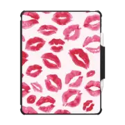 iPad Air 13-inch (M2/M3) Impact Folio Case Lipstick Kisses