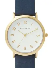 [TONY+WILL] Small Astral Watch in Gold/White/Navy