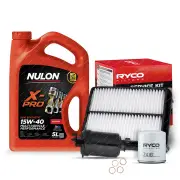 Ryco Oil Air Fuel Filter 5L XPR15W40 Service Kit for Toyota Tarago TCR 10 20 21