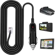 Rj11 Power Cable - ABS Car Plug to Rj11, to RJ11 Adapter Cable for Radar Detector - Straight Power Cord Replacement for Radar Detectors and Driving Recording Devices from