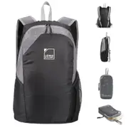 Lewis N. Clark 18" Packable Foldable Compact Travel Backpack Bag Black/Grey