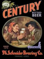 Century Beer of Trinidad, Colorado NEW METAL SIGN: 9 x 12" & Free Shipping