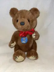 Vintage R. Dakin Brown Teddy Bear 11" Plush Jointed Arms Legs 1981