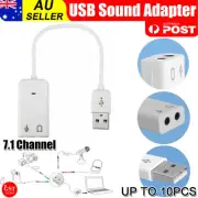 up 8X Adapter Sound Card Wired 1 Pcs 7.1 Channel External Microphone Accessorie