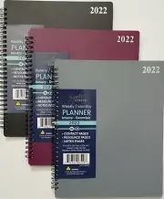Signature 2022 Weekly/Monthly Planner, Organizer, 8" x 10" Select color