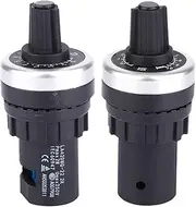 Respicefinem LA42DWQ High Precision 2K Ohm Variable Speed Potentiometer 22mm Single Turn Carbon Film for Accurate Adjustments Stability