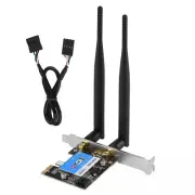 New PCI-E Network Card WiFi Dual Band 2.4G/5G Wireless LAN Adapter Bluetooth4.0