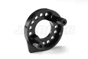 Jazrider Aluminum Motor Mount Plate (Black) For Tamiya TA01/TA02/DF01/Top Force