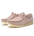 Clarks Ladies WALLABEE Blush Pink Nubuck Leather Shoes UK 4 D EU 37