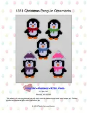 Penguin Christmas Ornaments- Plastic Canvas Pattern or Kit