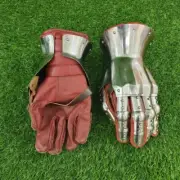 Hourglass Castillo Gauntlets , Medieval Functional Gauntlets ,Large 16 G Steel G