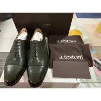在飛比找蝦皮購物優惠-a.testoni經典黑牌手工鞋（義大利製）a.teston