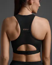 Aero Tri Crop, 2XU, L, Black/White, Female
