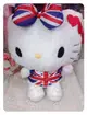 ♥小花花日本精品♥三麗鷗Hello Kitty 絨毛造型變裝坐姿 英國國旗風 布偶 娃娃 玩偶 交換禮物12349609