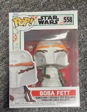 Funko POP! NIP Star Wars Holiday Christmas Snowman BOBA FETT #558