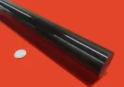 Acrylic Extruded Rod, 2025 Black 1.50" (1 1/2") Dia x 6 FT Length