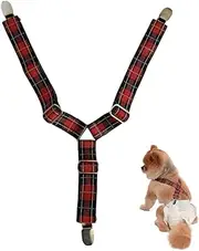 EUYKQNOI Dog Nappy Braces, Dog Braces, Dog Nappy Harness, Braces for Dog Nappies for Female Dogs, Heat Pants Nappies, Women, Puppy Suspenders, Belly Bands, Pet Clothing, M