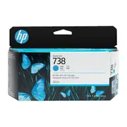 HP No. 738 / 498N5A 130ml Cyan Ink Cartridge