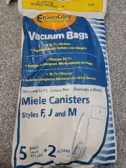 ENVIROCARE 10 Miele FJM Micro filtration Vacuum Bags 4 Filters