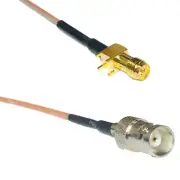 RG178 RP-SMA Female PCB to BNC FEMALE Coax RF Cable USA-Ship