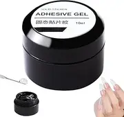 Solid Nail Glue,Long-Lasting Strong Adhesion Strong Fake Nail Bonding Gel Glue for Acrylic Nails - Non-Stick Hands Nail Glue for Nail Home Salon 10ml