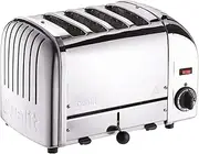 Dualit Classic 2 Slot Vario Toaster - Stainless Steel, Hand Built in the UK - Replaceable ProHeat Elements - Defrost Bread, Mechanical Timer - Replaceable Parts