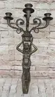 Art Deco Wall mount Sconce Angel Bronze Sculpture Classic Artwork Figurine Art
