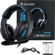 Gaming Headset SA816 Stereo Gaming Headphone PC, Xbox one, PS4 Controller 3.5mm