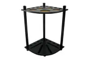 Mitchell Pool Snooker Billiard Cue Rack (Black) Corner Stand, Drink, Ball Holder