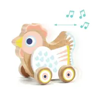 在飛比找樂天市場購物網優惠-【Djeco智荷】寶貝小雞推車 / 音樂玩具