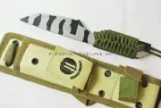 Full Tang Outdoor Camping Boot Sharp Knife Dagger Green
