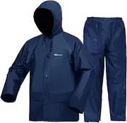 [HAOKAISEN] Rain Suit for Men Women EVA Ultra-Lite Waterproof Protective Rain Coat Jacket with Pants Rain Gear Workwear