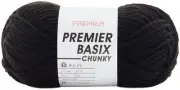 Premier Basix Chunky Yarn-Black 1145-42