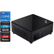 MSI Cubi 5 12M Mini PC, i7-1255U, 16GB RAM, 2TB NVMe SSD, Iris Xe Graphics