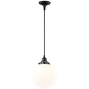 Pendants Lights Black White Glass Balls Period Lighting Sphere Traditional